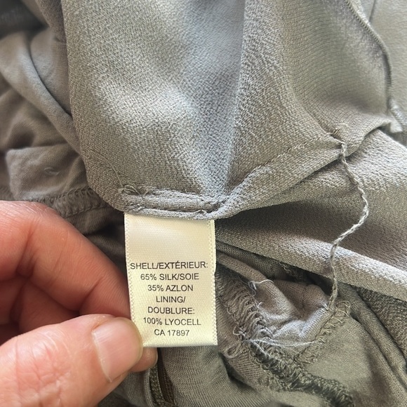 Banana Republic Gray Silk Sequined Beaded Deco 1920's Flapper Style Dress Size 8 - Picture 14 of 17